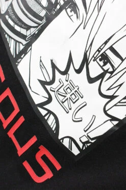 Men's Rubber Print Street Racing Graphic T-Shirt -Victorious TS7517 BLK 5