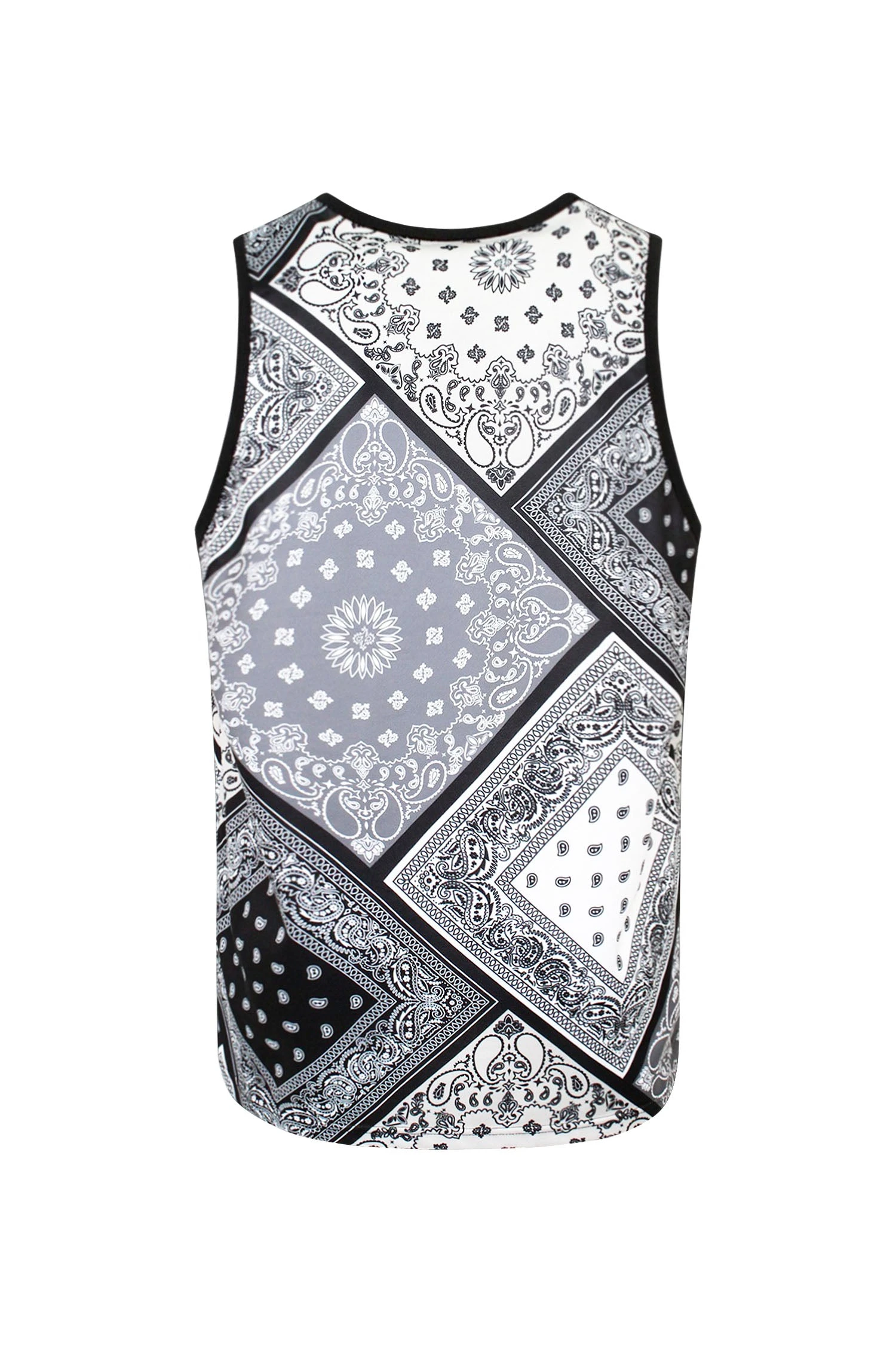 Men's Diagonal Bandana Mix Tank Top 6 Men's Diagonal Bandana Mix Tank Top - Image 6