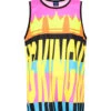 Men's Color Block King Graphic Tank Top