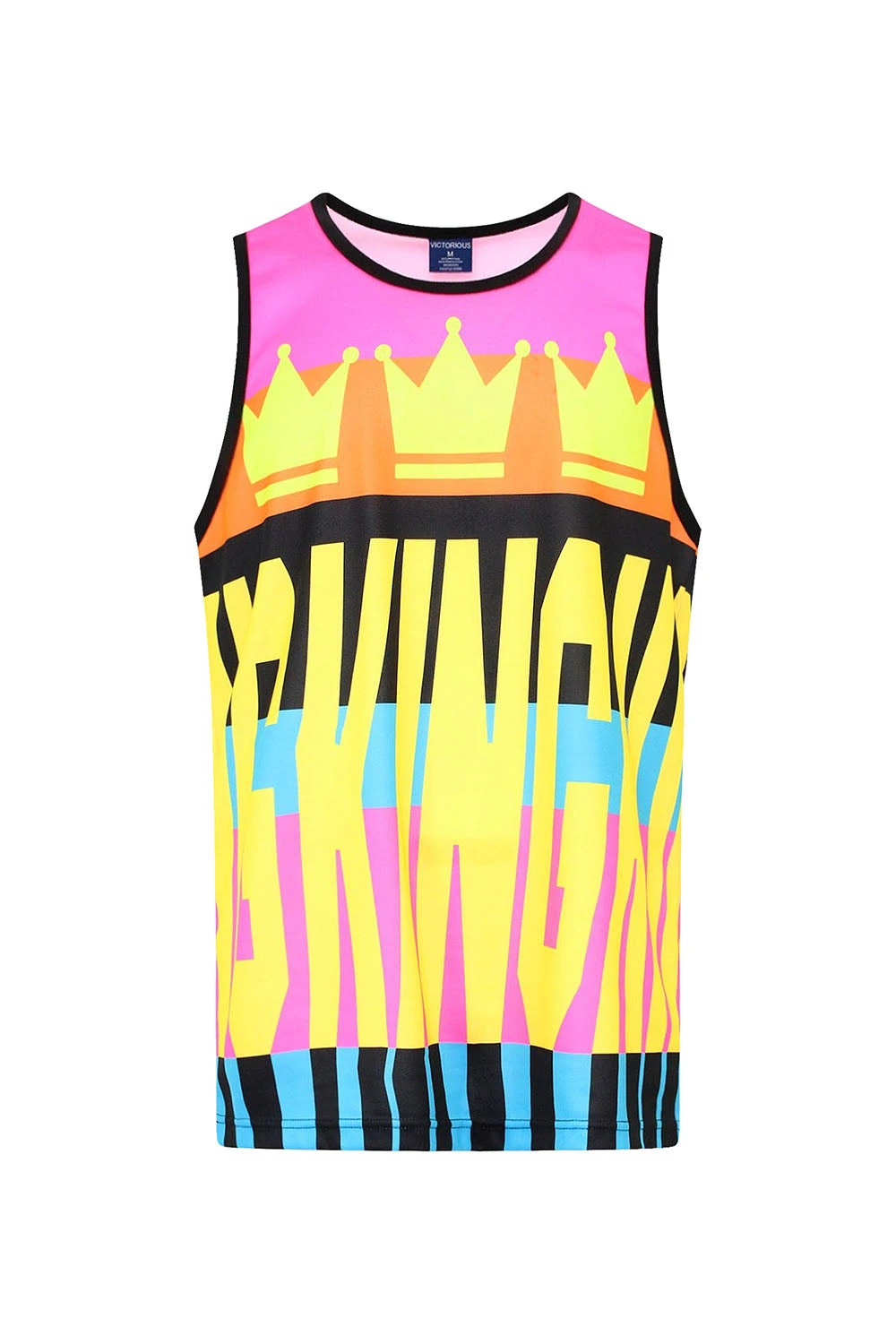 Men's Color Block King Graphic Tank Top 1 Men's Color Block King Graphic Tank Top