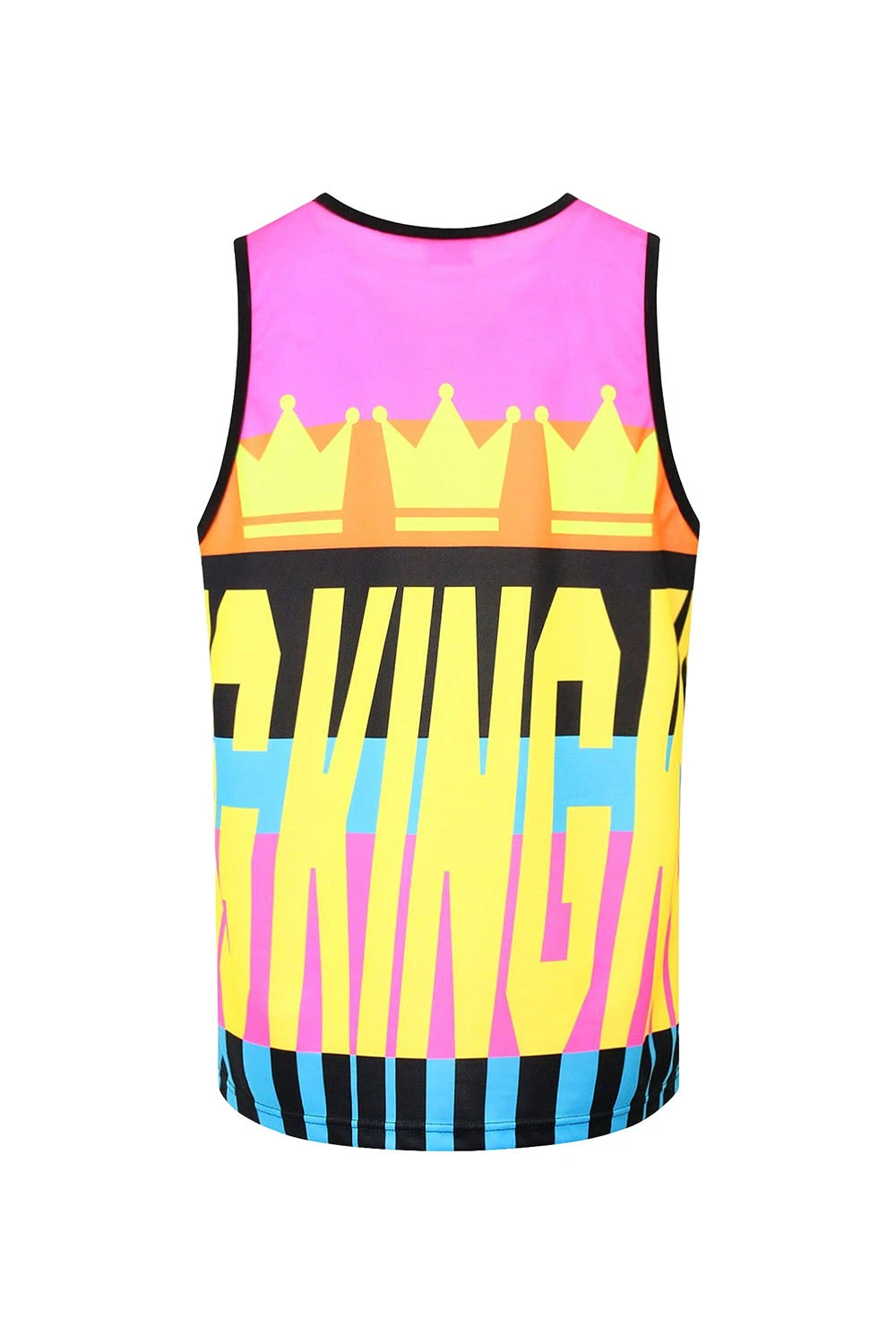 Men's Color Block King Graphic Tank Top 2 Men's Color Block King Graphic Tank Top - Image 2