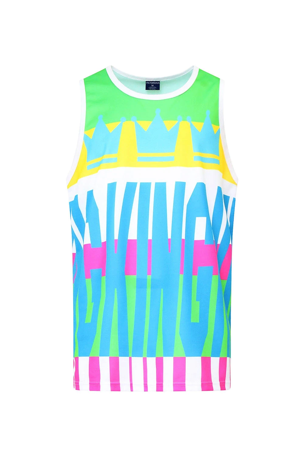 Men's Color Block King Graphic Tank Top 5 Men's Color Block King Graphic Tank Top - Image 5