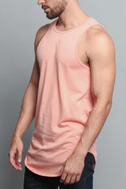 Basic Long Length Curved Hem Tank Top (New 2018 Colorways) -Victorious TT47 CRL 2