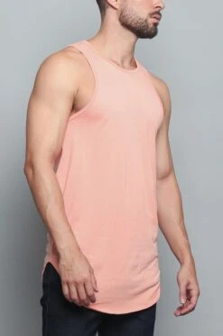 Basic Long Length Curved Hem Tank Top (New 2018 Colorways) -Victorious TT47 CRL 4