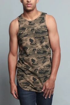 Basic Long Length Curved Hem Tank Top (New 2018 Colorways) -Victorious TT47 NOC 1