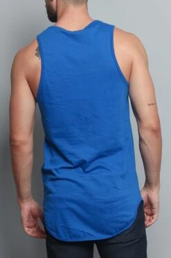 Basic Long Length Curved Hem Tank Top (New 2018 Colorways) -Victorious TT47 RBL 3