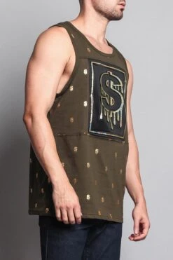 Chrome Money Tank Top -Victorious TT56 OLV 4