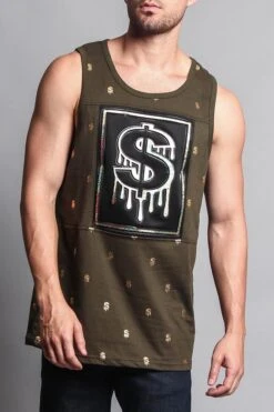 Chrome Money Tank Top -Victorious TT56 OLV 5
