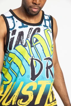 Big Graffiti Tank Top -Victorious TT78 BLU 6