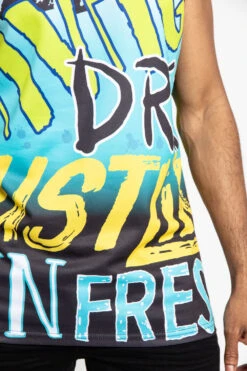 Big Graffiti Tank Top -Victorious TT78 BLU 7
