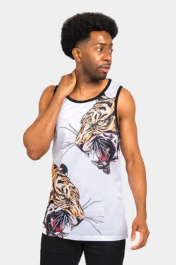 Fierce Tiger Tank Top 15 Fierce Tiger Tank Top -Victorious TT98 WHT 1