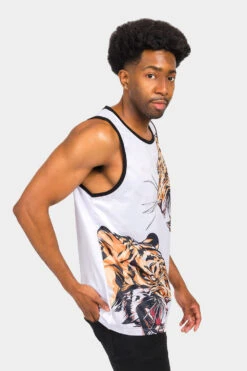 Fierce Tiger Tank Top 18 Fierce Tiger Tank Top -Victorious TT98 WHT 4