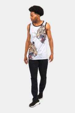 Fierce Tiger Tank Top 19 Fierce Tiger Tank Top -Victorious TT98 WHT 5