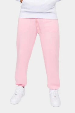 Essential Solid Medium Weight Fleece Sweatpants -Victorious VS2021 PNK 1