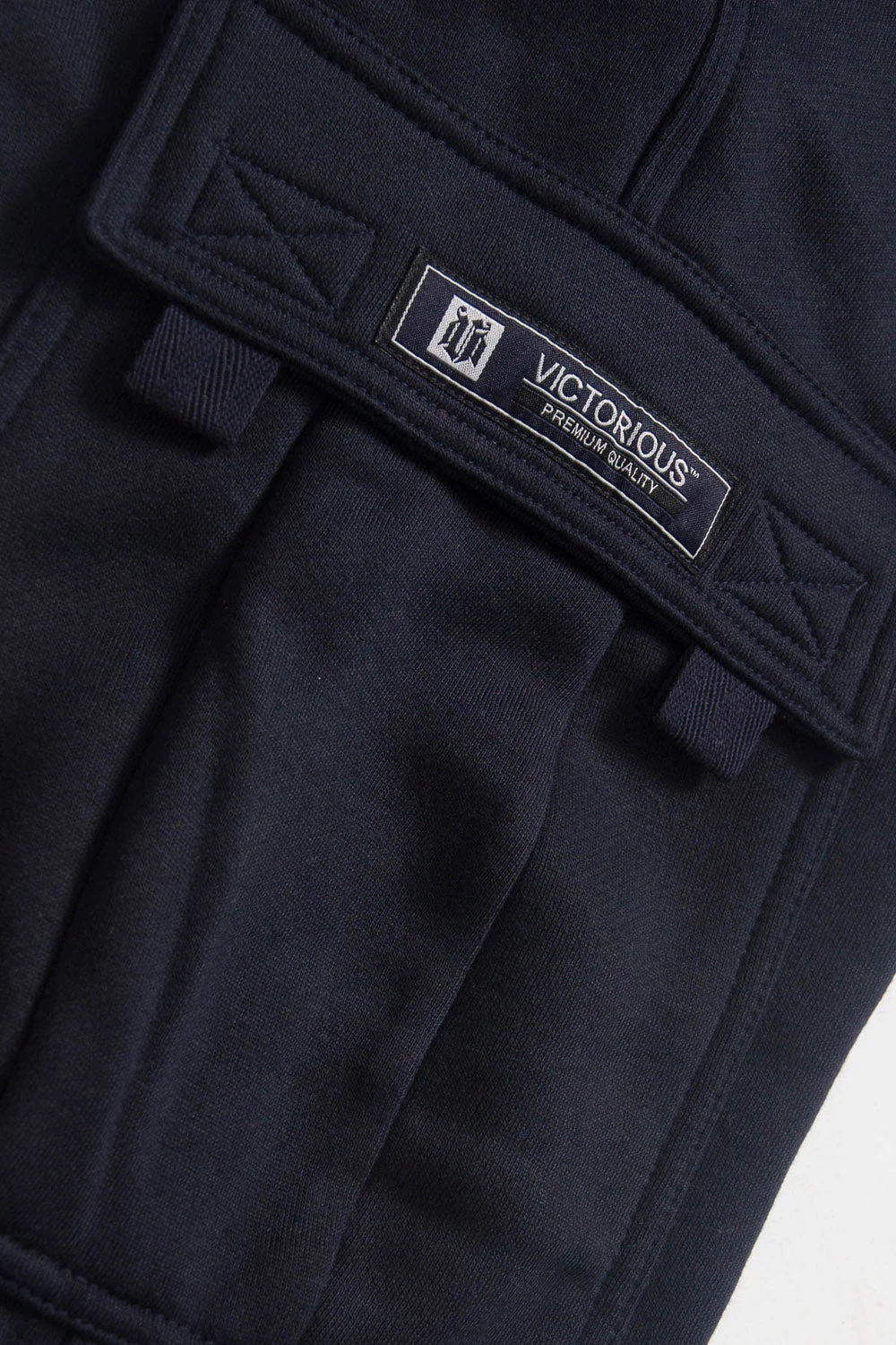 Victorious Men's Solid Fleece Heavyweight Cargo Sweat Pants 6 Victorious Men's Solid Fleece Heavyweight Cargo Sweat Pants - Image 6