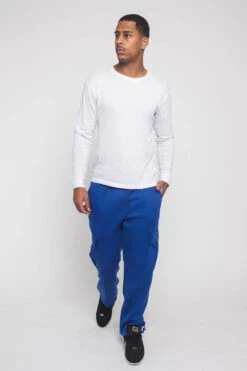 Victorious Men's Solid Fleece Heavyweight Cargo Sweat Pants 36 Victorious Men's Solid Fleece Heavyweight Cargo Sweat Pants -Victorious VS77 RBL 5
