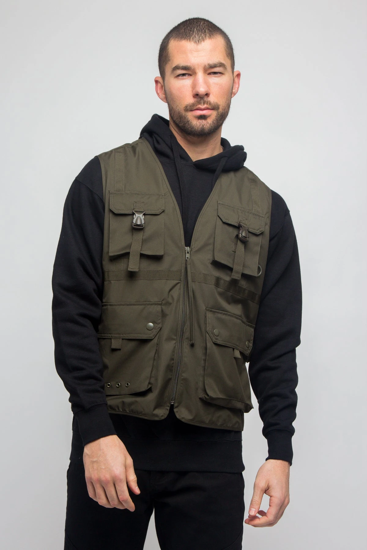 Utility Buckled Pocket Vest 2 Utility Buckled Pocket Vest - Image 2